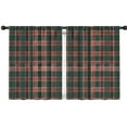 thumbnail image 1 of Blackout Kids Curtains,Green and Red Christmas Plaid Pattern Childrens Insulated Curtains Set Of 2,Bedroom Essentials,Toddler Room Decor 42"x54", 1 of 5