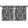 thumbnail image 1 of Blackout Kids Curtains,Grey Dog Paw Footprint Childrens Insulated Curtains Set Of 2,Bedroom Essentials,Toddler Room Decor 52x63in(132x160cm), 1 of 4