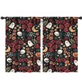 thumbnail image 1 of Blackout Kids Curtains,Halloween Floral Ghosts Pattern Childrens Insulated Curtains Set Of 2,Bedroom Essentials,Toddler Room Decor 42"x63", 1 of 5