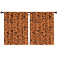 thumbnail image 1 of Blackout Kids Curtains,Halloween Floral Pumpkin Pattern Childrens Insulated Curtains Set Of 2,Bedroom Essentials,Toddler Room Decor 42"x54", 1 of 5