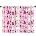thumbnail image 1 of Blackout Kids Curtains,Halloween Pink Ghosts and Witchy Elements Childrens Insulated Curtains Set Of 2,Bedroom Essentials,Toddler Room Decor 52"x84", 1 of 5