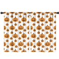 thumbnail image 1 of Blackout Kids Curtains,Halloween Simple Pumpkin Pattern Childrens Insulated Curtains Set Of 2,Bedroom Essentials,Toddler Room Decor 42"x63", 1 of 5