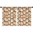thumbnail image 1 of Blackout Kids Curtains,Hedgehog Pattern Childrens Insulated Curtains Set Of 2,Bedroom Essentials,Toddler Room Decor 42"x54"(106x137cm), 1 of 4