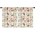 thumbnail image 1 of Blackout Kids Curtains,Hedgehog Pattern with Pioneer Flower Childrens Insulated Curtains Set Of 2,Bedroom Essentials,Toddler Room Decor 42"x54"(106x137cm), 1 of 4