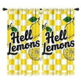 thumbnail image 1 of Blackout Kids Curtains,Hell Lemons Childrens Insulated Curtains Set Of 2,Bedroom Essentials,Toddler Room Decor 42x84in(106x213cm), 1 of 4