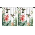 thumbnail image 1 of Blackout Kids Curtains,Hummingbird and Flower Childrens Insulated Curtains Set Of 2,Bedroom Essentials,Toddler Room Decor 52x63in(132x160cm), 1 of 4