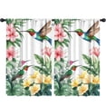 thumbnail image 1 of Blackout Kids Curtains,Hummingbird and Flower Childrens Insulated Curtains Set Of 2,Bedroom Essentials,Toddler Room Decor 52x84in(132x213cm), 1 of 4