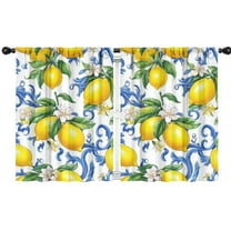 Blackout Kids Curtains,Lemon Childrens Insulated Curtains Set Of 2,Bedroom Essentials,Toddler Room Decor 42x54in(106x137cm)