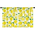 thumbnail image 1 of Blackout Kids Curtains,Lemon Childrens Insulated Curtains Set Of 2,Bedroom Essentials,Toddler Room Decor 42x54in(106x137cm), 1 of 4