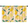 thumbnail image 1 of Blackout Kids Curtains,Lemon Childrens Insulated Curtains Set Of 2,Bedroom Essentials,Toddler Room Decor 42x54in(106x137cm), 1 of 4