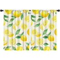 thumbnail image 1 of Blackout Kids Curtains,Lemon Childrens Insulated Curtains Set Of 2,Bedroom Essentials,Toddler Room Decor 42x63in(106x160cm), 1 of 4