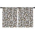 thumbnail image 1 of Blackout Kids Curtains,Leopard Print Childrens Insulated Curtains Set Of 2,Bedroom Essentials,Toddler Room Decor 42"x54"(106x137cm), 1 of 4