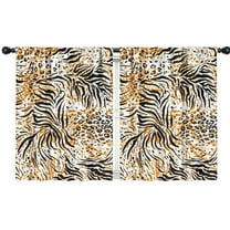 Blackout Kids Curtains,Leopard Print Childrens Insulated Curtains Set Of 2,Bedroom Essentials,Toddler Room Decor 42"x54"(106x137cm)