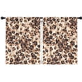 thumbnail image 1 of Blackout Kids Curtains,Leopard Print Childrens Insulated Curtains Set Of 2,Bedroom Essentials,Toddler Room Decor 42"x54"(106x137cm), 1 of 4