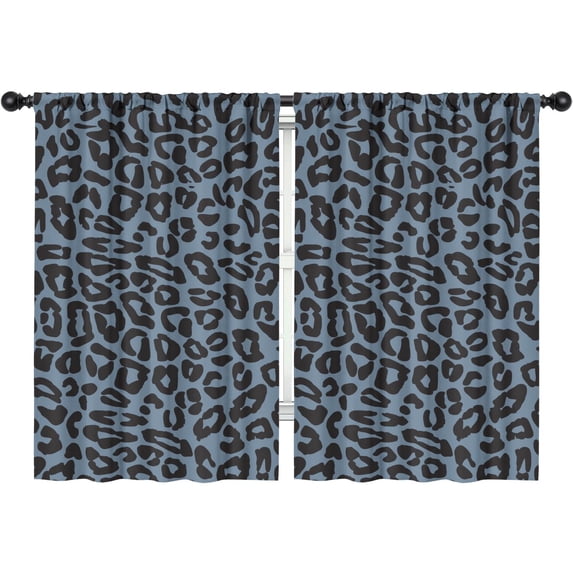 Blackout Kids Curtains,Leopard Print Childrens Insulated Curtains Set Of 2,Bedroom Essentials,Toddler Room Decor 42"x63"(106x160cm)