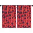 thumbnail image 1 of Blackout Kids Curtains,Leopard Print Childrens Insulated Curtains Set Of 2,Bedroom Essentials,Toddler Room Decor 42"x63"(106x160cm), 1 of 4