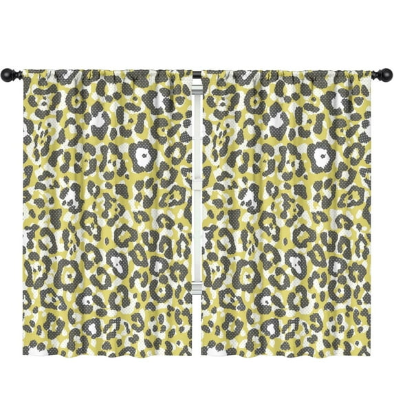 Blackout Kids Curtains,Leopard Print Childrens Insulated Curtains Set Of 2,Bedroom Essentials,Toddler Room Decor 52"x84"(132x213cm)