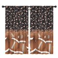 thumbnail image 1 of Blackout Kids Curtains,Leopard Print and Footballs Pattern Childrens Insulated Curtains Set Of 2,Bedroom Essentials,Toddler Room Decor 42"x84", 1 of 5