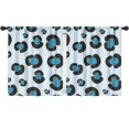 thumbnail image 1 of Blackout Kids Curtains,Light Blue and Black Of Leopard Print Childrens Insulated Curtains Set Of 2,Bedroom Essentials,Toddler Room Decor 52"x63", 1 of 5