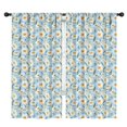 thumbnail image 1 of Blackout Kids Curtains,Lightblue Daisy Flower Green Dots Pattern Childrens Insulated Curtains Set Of 2,Bedroom Essentials,Toddler Room Decor 42"x84", 1 of 5