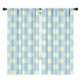 thumbnail image 1 of Blackout Kids Curtains,Lightblue Daisy Flower White Blooms Pattern Childrens Insulated Curtains Set Of 2,Bedroom Essentials,Toddler Room Decor 42"x84", 1 of 5