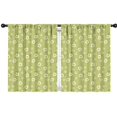 thumbnail image 1 of Blackout Kids Curtains,Lightgreen Daisy Flower White Blooms Pattern Childrens Insulated Curtains Set Of 2,Bedroom Essentials,Toddler Room Decor 42"x54", 1 of 5