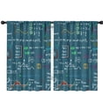 thumbnail image 1 of Blackout Kids Curtains,Math Equations Lab Tools Blue Pattern Childrens Insulated Curtains Set Of 2,Bedroom Essentials,Toddler Room Decor 42"x63", 1 of 5