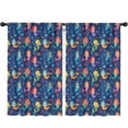 thumbnail image 1 of Blackout Kids Curtains,Mermaid Sea Princess Pattern Childrens Insulated Curtains Set Of 2,Bedroom Essentials,Toddler Room Decor 52"x84", 1 of 5
