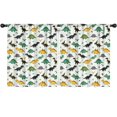 thumbnail image 1 of Blackout Kids Curtains,Multi Colored Dinosaur Assortment Pattern Childrens Insulated Curtains Set Of 2,Bedroom Essentials,Toddler Room Decor 52"x63", 1 of 5