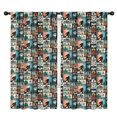 thumbnail image 1 of Blackout Kids Curtains,Multicolor Bigfoot and Text Pattern Childrens Insulated Curtains Set Of 2,Bedroom Essentials,Toddler Room Decor 42x84in(106x213cm), 1 of 5