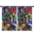 thumbnail image 1 of Blackout Kids Curtains,Multicolor Butterfly Group Pattern Childrens Insulated Curtains Set Of 2,Bedroom Essentials,Toddler Room Decor 52"x84", 1 of 5