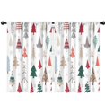 thumbnail image 1 of Blackout Kids Curtains,Multicolor Christmas Tree Pattern Childrens Insulated Curtains Set Of 2,Bedroom Essentials,Toddler Room Decor 42"x63", 1 of 5