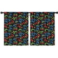 thumbnail image 1 of Blackout Kids Curtains,Multicolor Controllers Games Icons Black Pattern Childrens Insulated Curtains Set Of 2,Bedroom Essentials,Toddler Room Decor 42"x54", 1 of 5