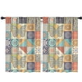 thumbnail image 1 of Blackout Kids Curtains,Multicolor Ethnic Floral and Butterfly Pattern Childrens Insulated Curtains Set Of 2,Bedroom Essentials,Toddler Room Decor 42x63in(106x160cm), 1 of 5