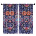thumbnail image 1 of Blackout Kids Curtains,Multicolor Ethnic Paisley Pattern Childrens Insulated Curtains Set Of 2,Bedroom Essentials,Toddler Room Decor 42x84in(106x213cm), 1 of 5