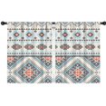 thumbnail image 1 of Blackout Kids Curtains,Multicolor Floral and Geometric Boho Pattern Childrens Insulated Curtains Set Of 2,Bedroom Essentials,Toddler Room Decor 42x54in(106x137cm), 1 of 5