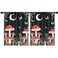 thumbnail image 1 of Blackout Kids Curtains,Mushroom and Butterfly Childrens Insulated Curtains Set Of 2,Bedroom Essentials,Toddler Room Decor 42x54in(106x137cm), 1 of 4