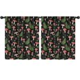 thumbnail image 1 of Blackout Kids Curtains,Mushroom and Fern Black Pattern Children's Insulated Curtains Set Of 2,Bedroom Essentials,Toddler Room Decor 52"x63", 1 of 5
