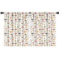 thumbnail image 1 of Blackout Kids Curtains,Mushroom and Flower White Pattern Children's Insulated Curtains Set Of 2,Bedroom Essentials,Toddler Room Decor 42"x54", 1 of 5