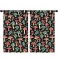 thumbnail image 1 of Blackout Kids Curtains,Mushroom and Frog Butterfly Black Pattern Children's Insulated Curtains Set Of 2,Bedroom Essentials,Toddler Room Decor 52"x84", 1 of 5