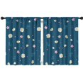 thumbnail image 1 of Blackout Kids Curtains,Navy Daisy Flower Pink Flowers Pattern Childrens Insulated Curtains Set Of 2,Bedroom Essentials,Toddler Room Decor 42"x54", 1 of 5