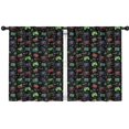 thumbnail image 1 of Blackout Kids Curtains,Neon Controllers Games Icons Black Pattern Childrens Insulated Curtains Set Of 2,Bedroom Essentials,Toddler Room Decor 42"x54", 1 of 5