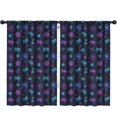 thumbnail image 1 of Blackout Kids Curtains,Neon Controllers Games Icons Black Pattern Childrens Insulated Curtains Set Of 2,Bedroom Essentials,Toddler Room Decor 52"x84", 1 of 5