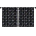 thumbnail image 1 of Blackout Kids Curtains,Neon Controllers Games Symbols Black Pattern Childrens Insulated Curtains Set Of 2,Bedroom Essentials,Toddler Room Decor 52"x63", 1 of 5