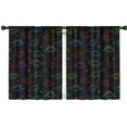 thumbnail image 1 of Blackout Kids Curtains,Neon Outline Dinosaurs Childrens Insulated Curtains Set Of 2,Bedroom Essentials,Toddler Room Decor 42"x54", 1 of 5