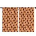 thumbnail image 1 of Blackout Kids Curtains,Orange Bigfoot and Grass Pattern Childrens Insulated Curtains Set Of 2,Bedroom Essentials,Toddler Room Decor 42x63in(106x160cm), 1 of 5