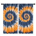 thumbnail image 1 of Blackout Kids Curtains,Orange Blue Tie Dye Mandala Pattern Childrens Insulated Curtains Set Of 2,Bedroom Essentials,Toddler Room Decor 42"x84", 1 of 5