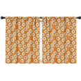 thumbnail image 1 of Blackout Kids Curtains,Orange Daisy Flower Smiley Faces Pattern Childrens Insulated Curtains Set Of 2,Bedroom Essentials,Toddler Room Decor 42"x54", 1 of 5