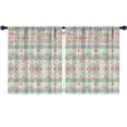 thumbnail image 1 of Blackout Kids Curtains,Orange and Purple Diamond Shaped Geometric Boho Pattern Childrens Insulated Curtains Set Of 2,Bedroom Essentials,Toddler Room Decor 52x63in(132x160cm), 1 of 5