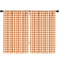 thumbnail image 1 of Blackout Kids Curtains,Orange and White Diamond Pattern Childrens Insulated Curtains Set Of 2,Bedroom Essentials,Toddler Room Decor 52"x84", 1 of 5